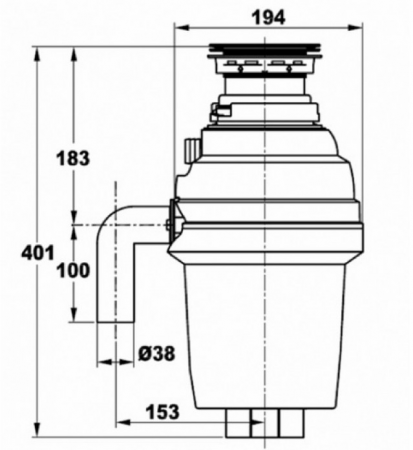 Измельчитель пищевых отходов ZorG ZR-75 D BRONZE бронза в магазине «На диване» в Мурманске  — Выгодная цена